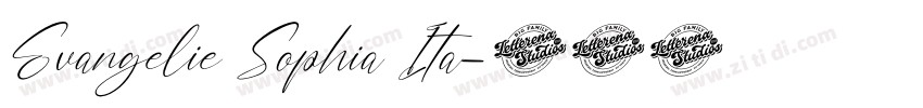 Evangelie Sophia Ita字体转换